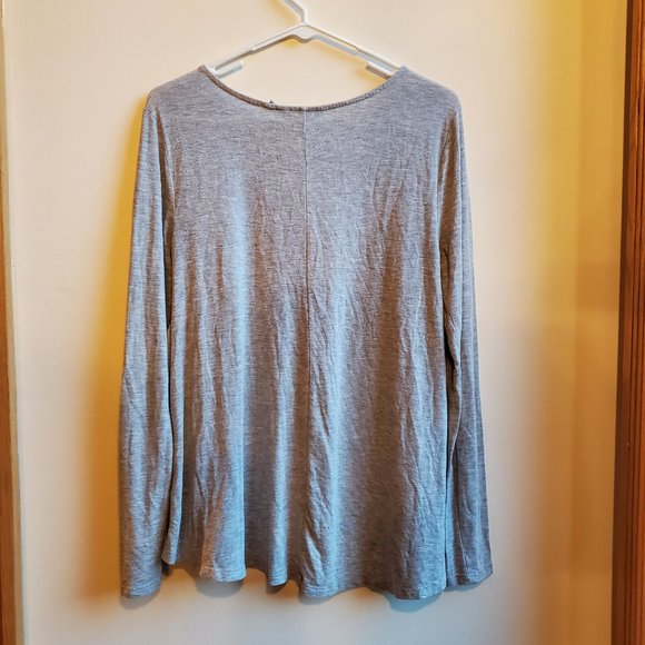 Athleta Gray Scoop Neck Jersey Size Small - Picture 14 of 16